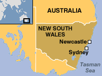Newcastle in Australia