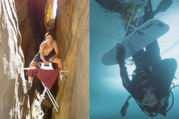 Extreme ironing